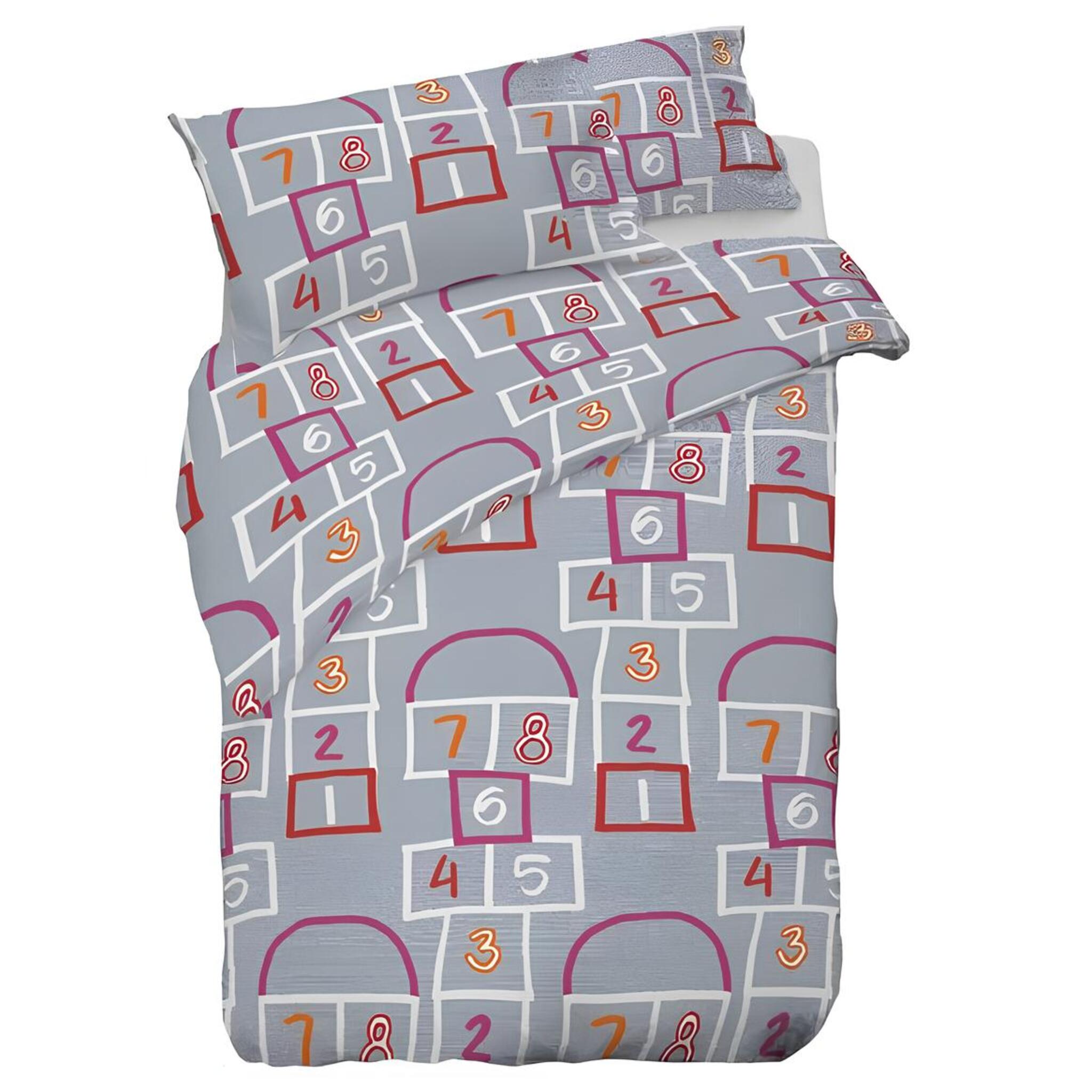 Completo Lenzuola Letto singolo 100% Cotone Zambaiti Art. Mondo
